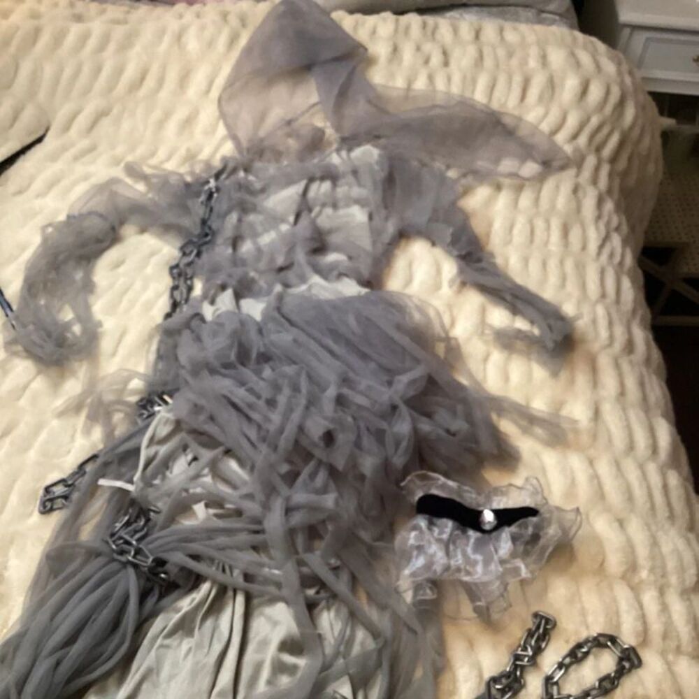 Halloween Haunting Beauty Ghost Girl Costume XL 12-14
